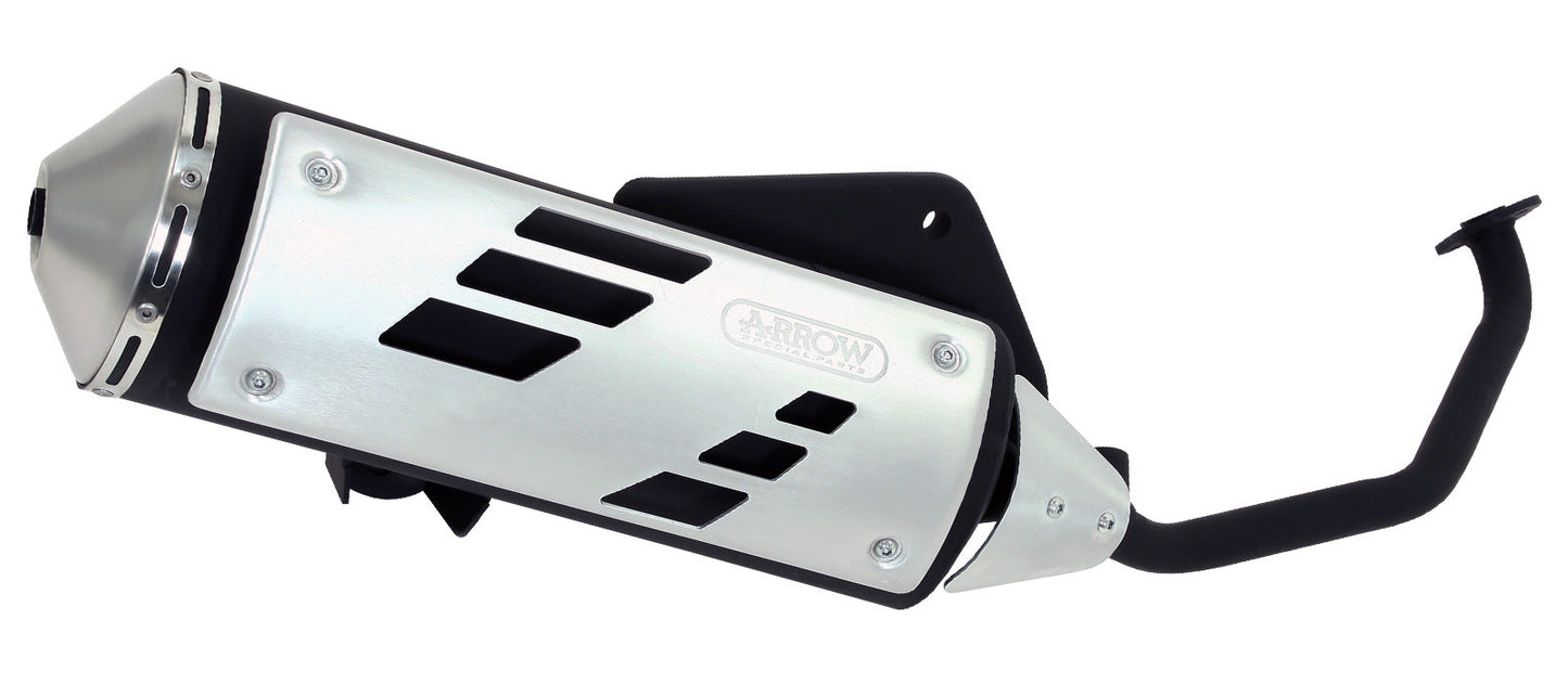 Arrow Aprilia Sr 200gt '22 Aluminum Dark Urban Silencer With Collector 53549ann