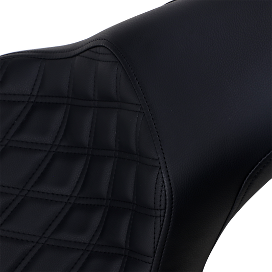 SADDLEMEN Profiler Seat - Front Lattice/Rear Smooth - Black 806-12-149
