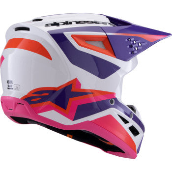 ALPINESTARS SM3 Helmet - Heat - Gloss White/Purple/Pink - XS 8301026-2052-XS