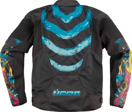ICON Overlord3 Mesh Munchies™ Jacket - Teal - Small 2820-6724