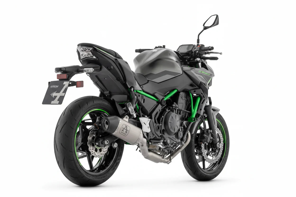 Arrow Kawasaki Z650 / Ninja 650 / Versys 650 E5+ 2025 Full System With Veloce Titanium Silencer - 77501vl