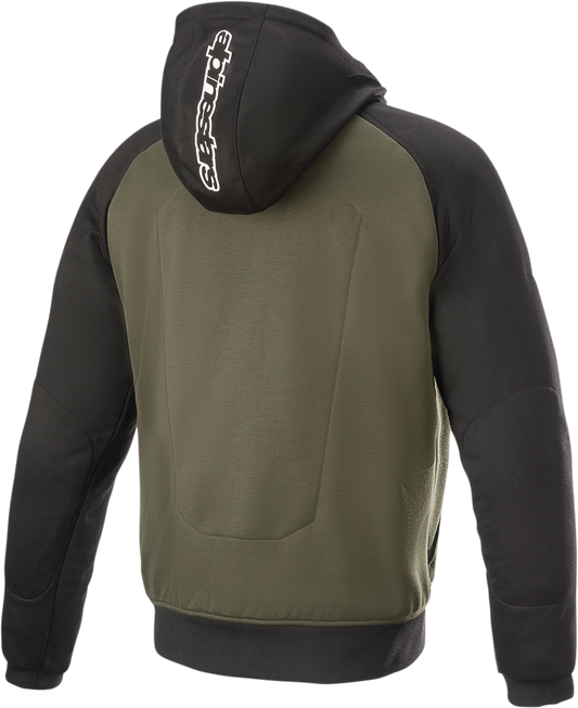 ALPINESTARS Chrome Hoodie - Black/Green - 3XL 4200918-1681-3X