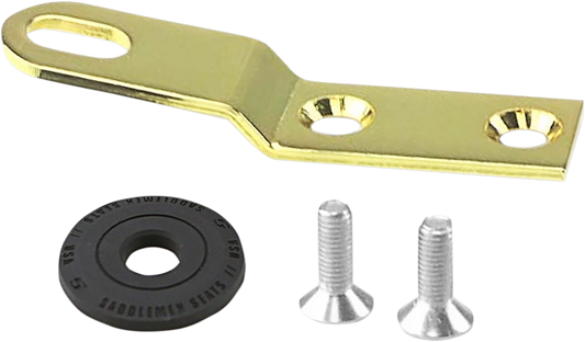 SADDLEMEN Seat Bracket - Gold - 1/4"-28 10545GOB