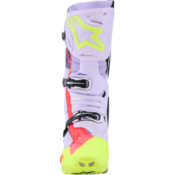 ALPINESTARS Tech 10 Supervented Boots - Purple/Fluorescent Yellow/Diva Pink - US 8 / EU 42 2010520-3150-8