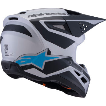 ALPINESTARS SM3 Helmet - Heat - Matte Silver/Blue/Black - Small 8301026-1949-S