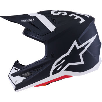 ALPINESTARS SM7 Helmet - Dasher - Matte Black/White - XL 8302226-1121-XL
