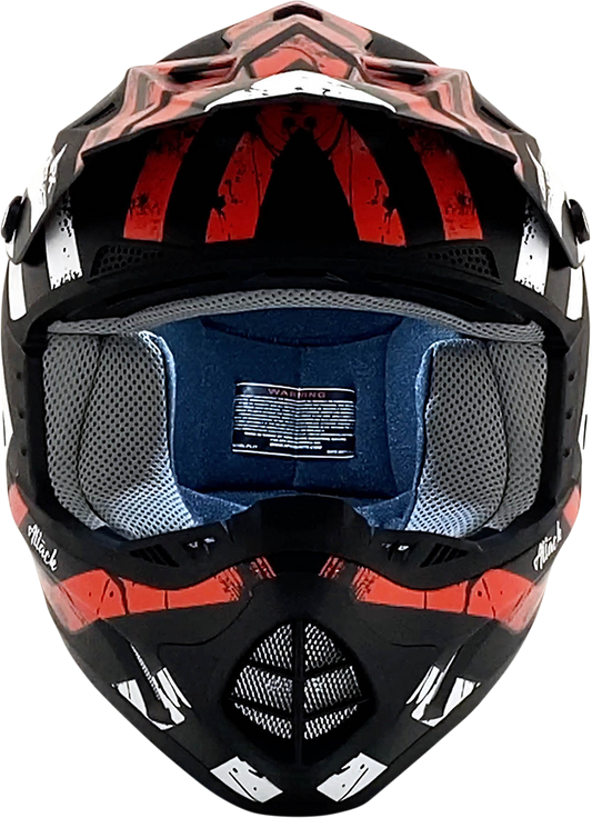 AFX FX-17 Helmet - Attack - Matte Black/Red - 2XL 0110-7153
