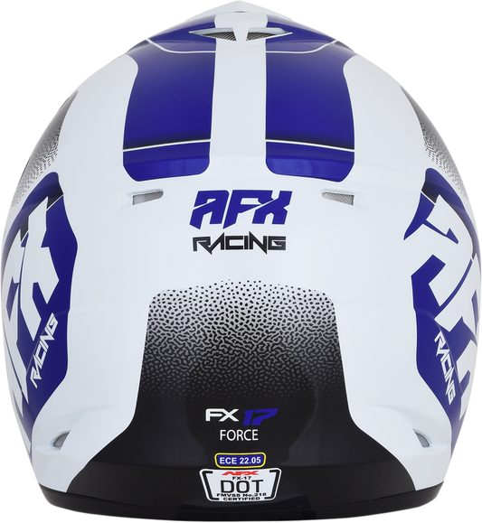 AFX FX-17 Helmet - Force - Pearl White/Blue - Small 0110-5238