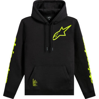 IN STOCK ALPINESTARS Triple Pullover Hoodie - Black - Medium 1235-51405-10-M