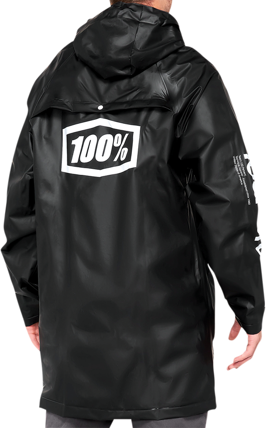 100% Torrent Raincoat - Black - Medium 20040-00001