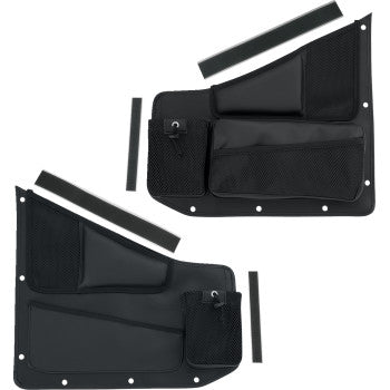 SHOW CHROME Kaliber Side Organizer - Driver and Passenger - Black Polaris Slingshot H44-7BK 3550-0419