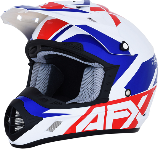 AFX FX-17 Helmet - Aced - Red/White/Blue - Small 0110-6479