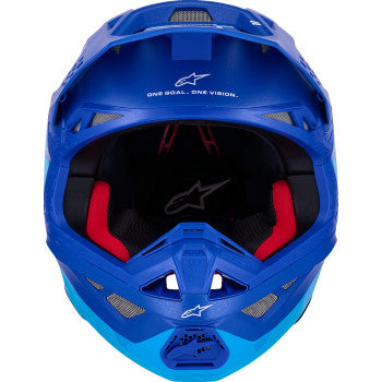 ALPINESTARS Supertech M10 Helmet - Flood - MIPS® - Blue/Black Carbon - XS 8301023-7282-XS