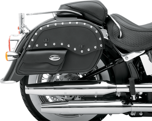 SADDLEMEN Desperado Slant Face Pouch Saddlebags - Large EX000113