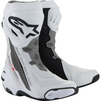 ALPINESTARS Supertech R Vented Boots - White/Gray/Black - US 6.5 / EU 40 2220121-2024-40