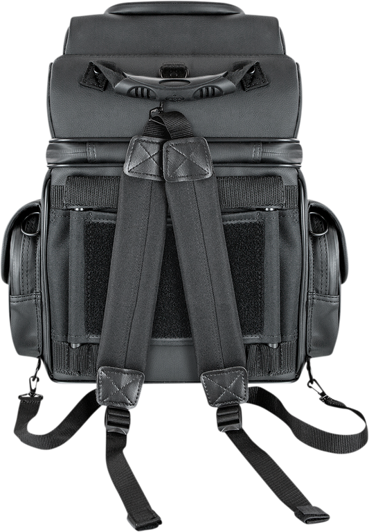 SADDLEMEN BR1800D Sissy Bar Bag - Black EX000971