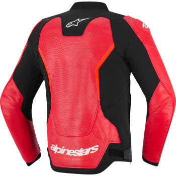 IN STOCK OPEN BOX ALPINESTARS Jacket Lthr Gp Force Air Flo Rd/Rd Fl 52 3100326-3155-52