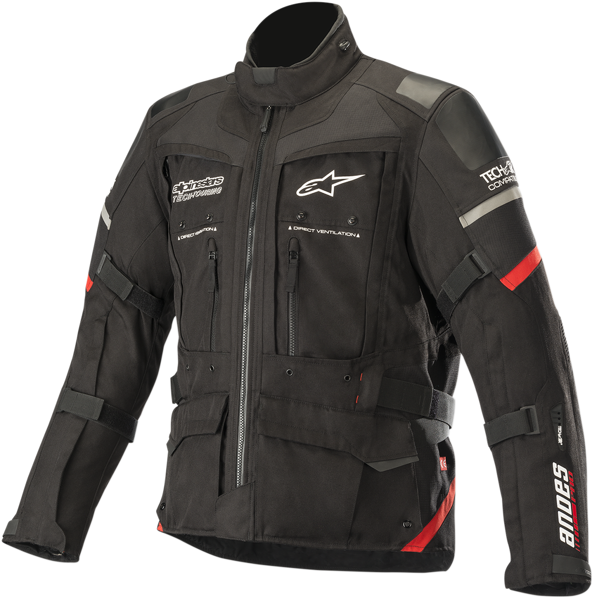 IN STOCK open box ALPINESTARS Andes Pro Drystar® Jacket - Black/Red - Medium 3207119-13-M