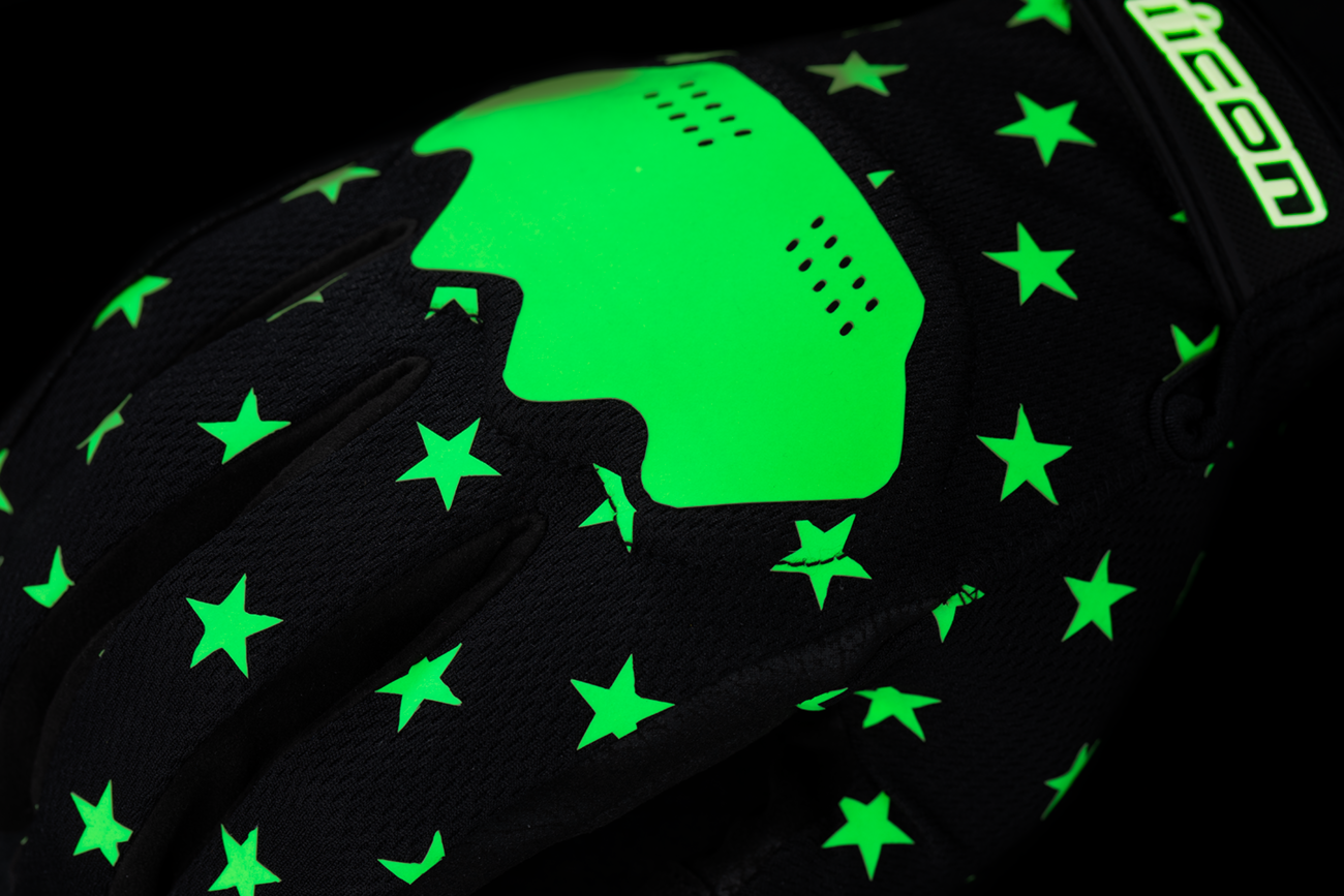 ICON Hooligan™ Old Glory Gloves - Glow - XL 3301-4695