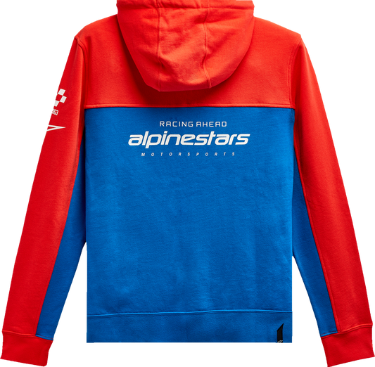 ALPINESTARS H Block Hoodie - Warm Red/Bright Blue - XL 1213510703171XL