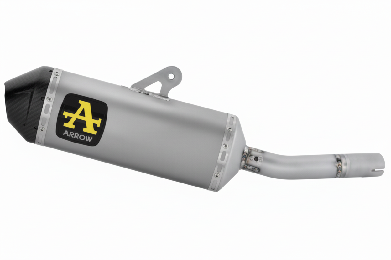 Arrow Yamaha Tenere 700 2021/2025 E5 / E5+ Explorer Aluminium Dark Exhaust - 72695akn