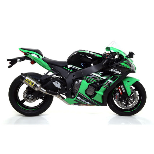 71155HK Arrow Race-Tech Half Racing Exhaust, Titanium for Kawasaki ZX-10R 2016-2019