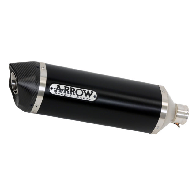 71883AKN Arrow Honda Cb 300 R 18-20 Homologated Aluminium Dark Race-Tech Silencer With Carbon End Cap For Arrow Link Pipe
