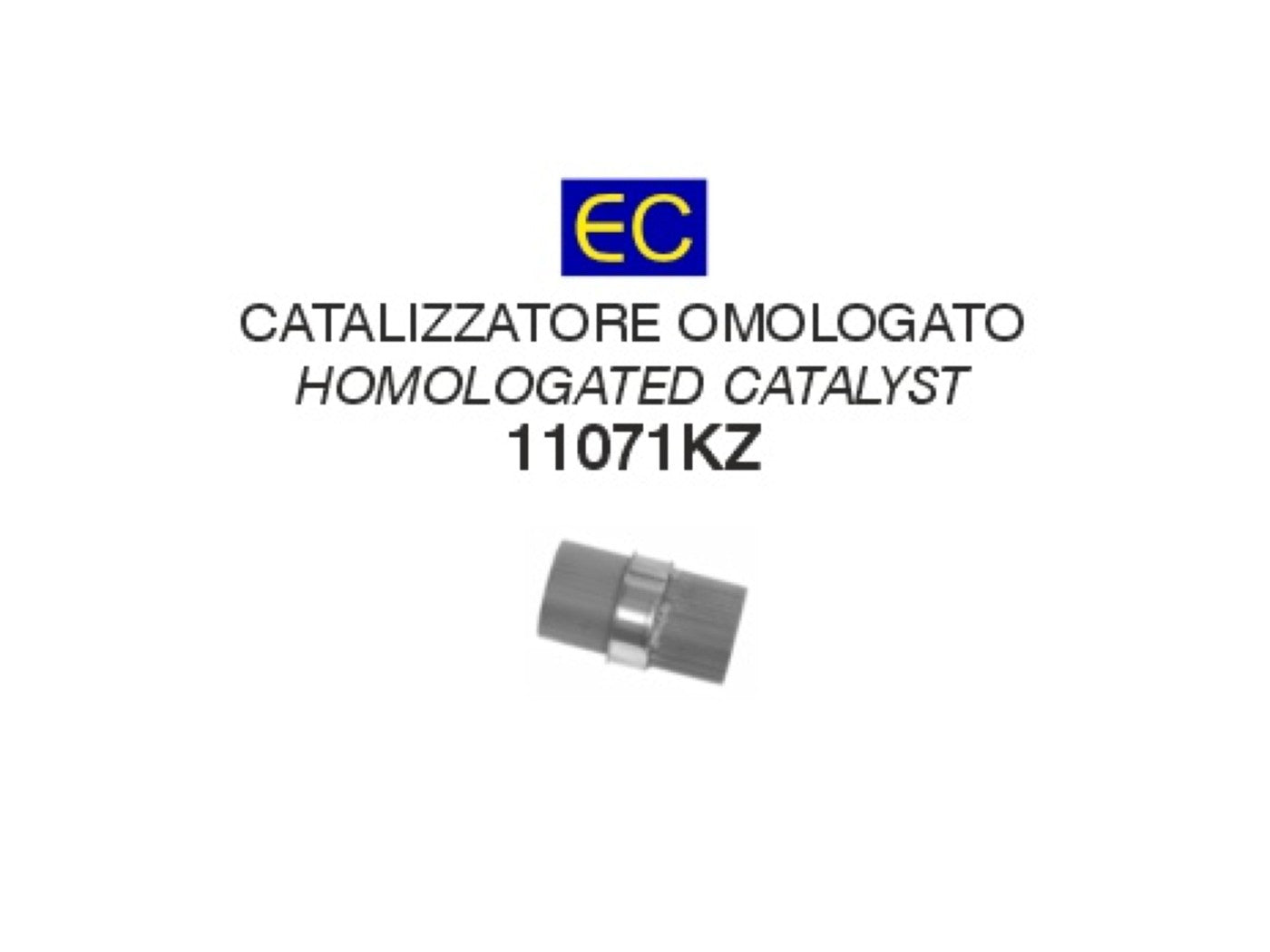 Arrow Euro 5 Kat ›54mm Over 35kw Mandatory For Homologation 11071kz