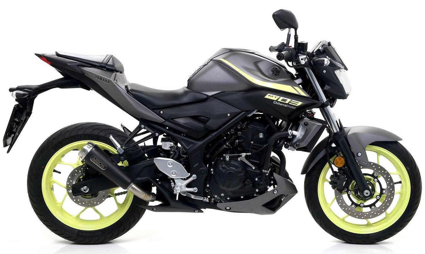 Arrow Pro-Race slip- on exhaust Exhaust, Nichrome Dark for Yamaha YZF-R3 /MT03 2017-2025 71831PRN