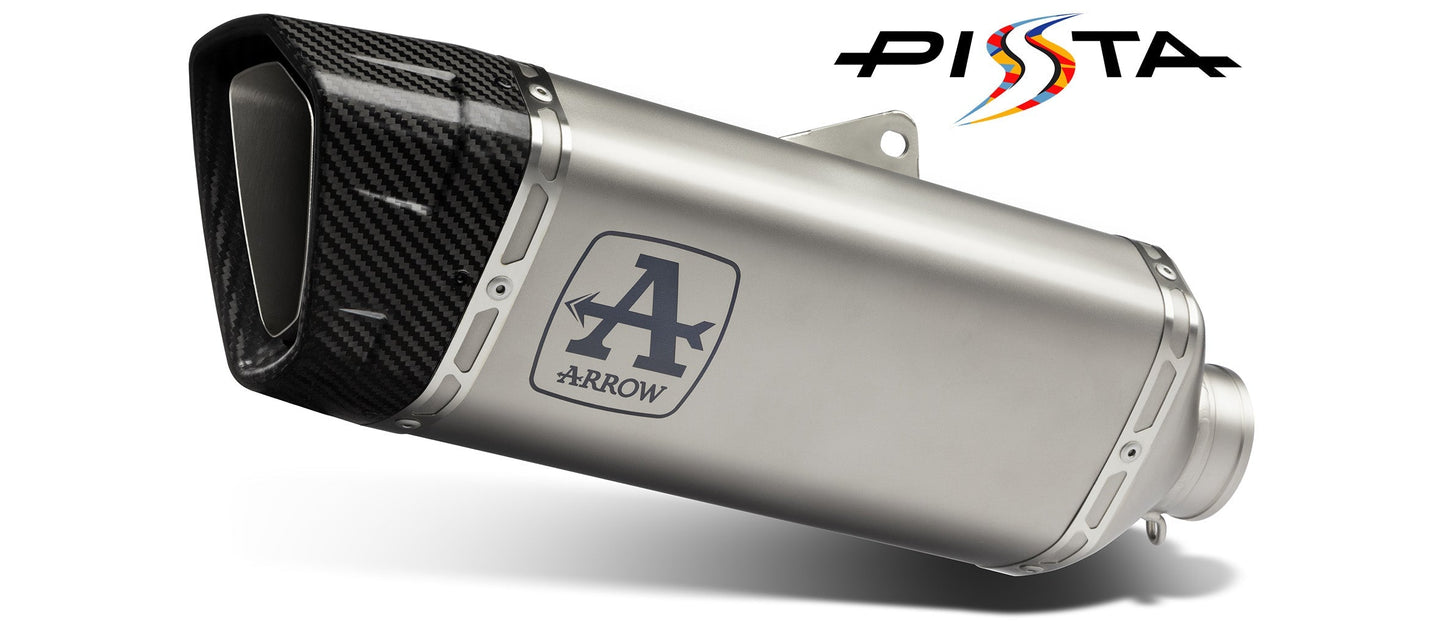 Arrow Aprilia Rsv4 1100 Factory St.Steel Link Pipe+Titanium Dark Pista Silencer With Carbon End Cap And Db Killer 71004ptn