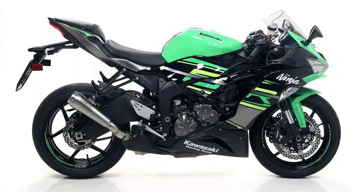 Arrow Pro-Race Slip-on Exhaust Nichrome with Steel End Cap ZX-6R 636 2009-2025 2026 71898PRI
