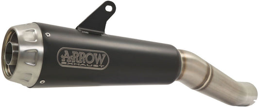 71898PRN Arrow Pro-Race ZX-6R 636 2009-2025 2026 Slip-on Exhaust Nichrome Dark with Steel End Cap