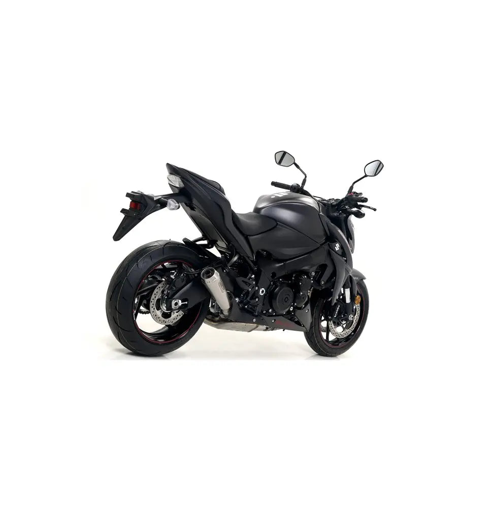 Arrow Pro-Race Slip-On Exhaust, Nichrome for Suzuki GSX-S1000 2017-2024 71828PRI