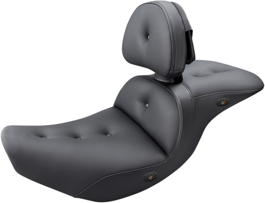 SADDLEMEN Pillow-Top Heated Roadsofa Seat - With Backrest - Indian I14-07-181BRHCT