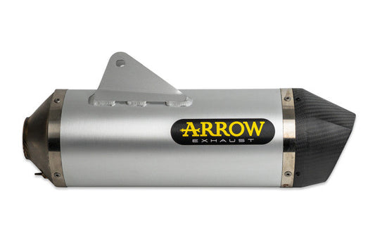 72623AK  Arrow Husqvarna 701 Enduro Supermoto 17-24 Homologated Aluminium Race Tech Silencer With Carbon End Cap For Arrow Link Pipe 72623ak