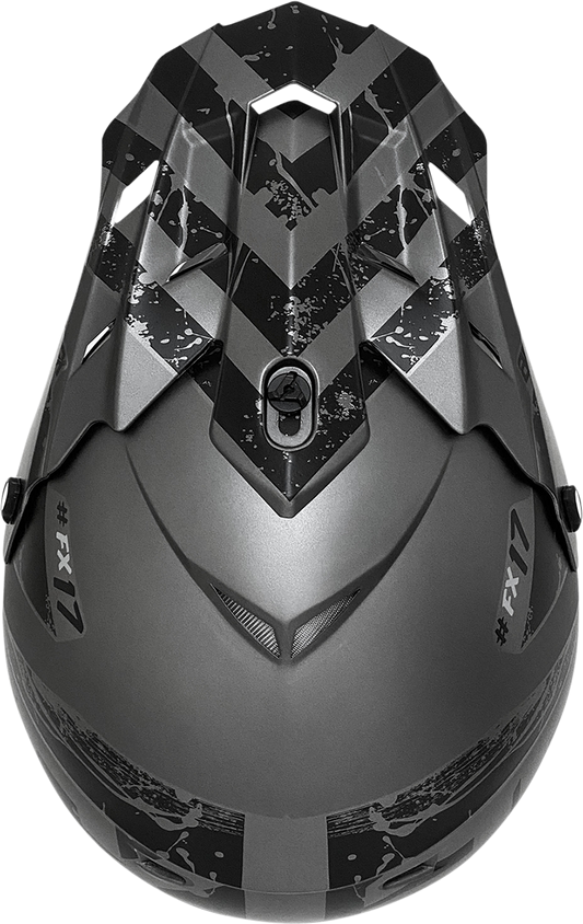 AFX FX-17Y Helmet - Attack - Frost Gray/Matte Black - Medium 0111-1397