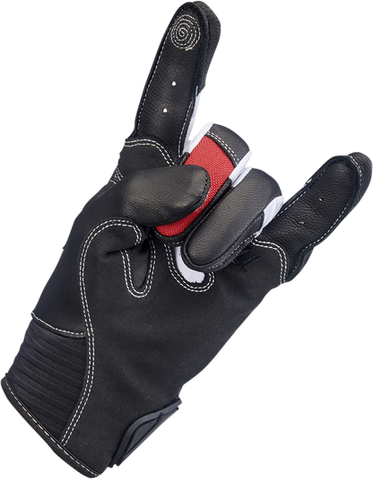 BILTWELL Bridgeport Gloves - Red - Large 1509-0801-304