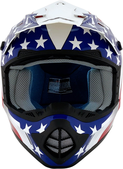 AFX FX-17 Helmet - Flag - White - 2XL 0110-2379