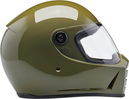 BILTWELL Lane Splitter Helmet - Gloss Olive Green - Small 1004-154-502