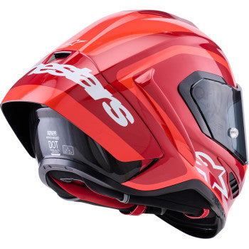 ALPINESTARS  Supretech R10 Helmet - 22.06 - Arius - Gloss - Black/White/Double Red - Medium  8203926-1683-M