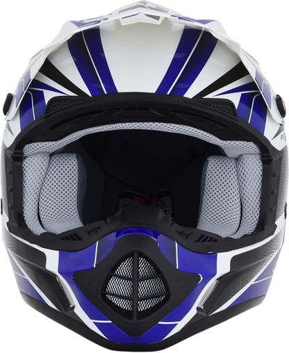 AFX FX-17 Helmet - Force - Pearl White/Blue - Small 0110-5238