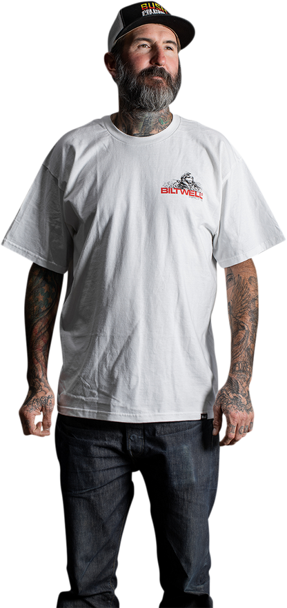 BILTWELL Spare Parts T-Shirt - White - Large 8101-054-004