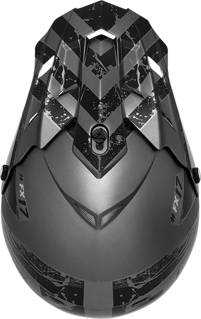AFX FX-17 Helmet - Attack - Frost Gray/Matte Black - 2XL 0110-7141