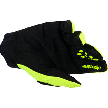 ALPINESTARS Youth Full Bore V2 Gloves - Fluo Yellow/Black - Medium 3540226-551-M
