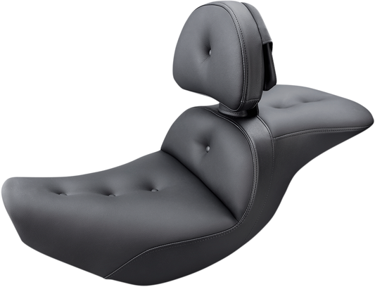 SADDLEMEN Roadsofa Seat - Pillow Top - With Backrest - Indian I14-07-181BR