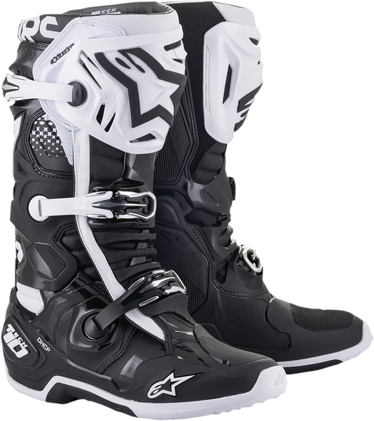 ALPINESTARS Tech 10 Boots - Black/White - US 7 2010020-12-7