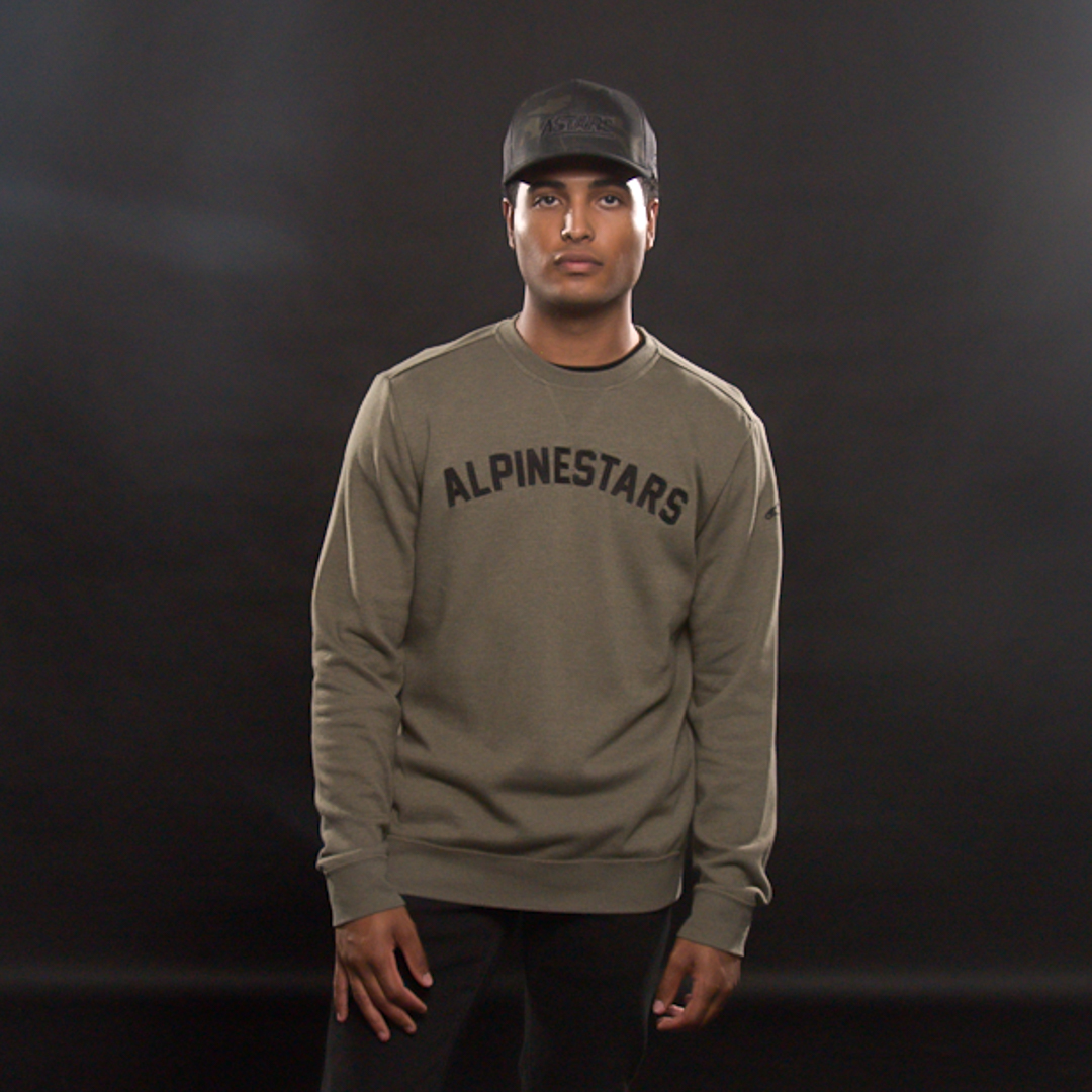 IN STOCK ALPINESTARS Soph Crew Fleece - Military - Medium 121251512690M