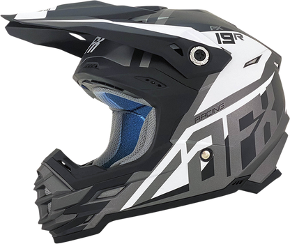 AFX FX-19R Helmet - Racing - Frost Gray - XL 0110-7076