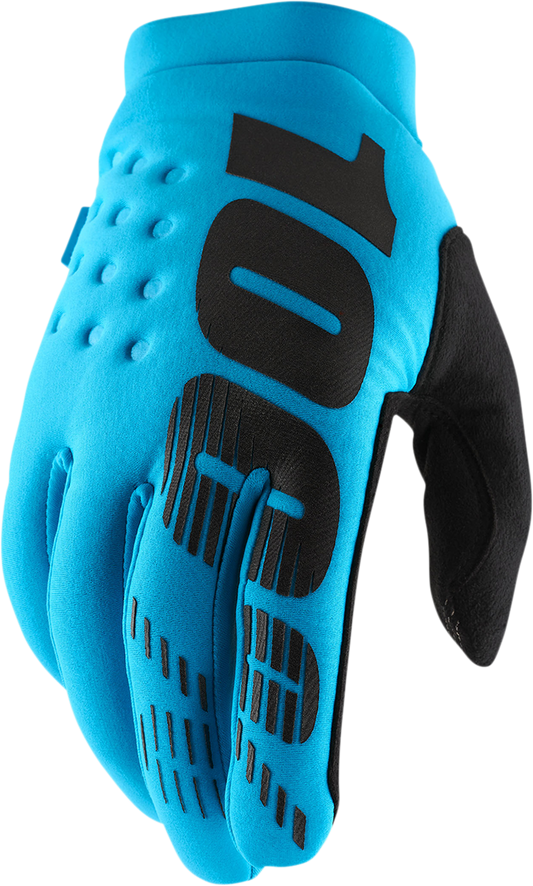 100% Brisker Gloves - Turquoise - 2XL 10003-00039