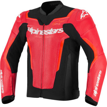 IN STOCK ALPINESTARS Jacket Lthr Gp Force Air Flo Rd/Rd Fl 56 3100326-3155-56